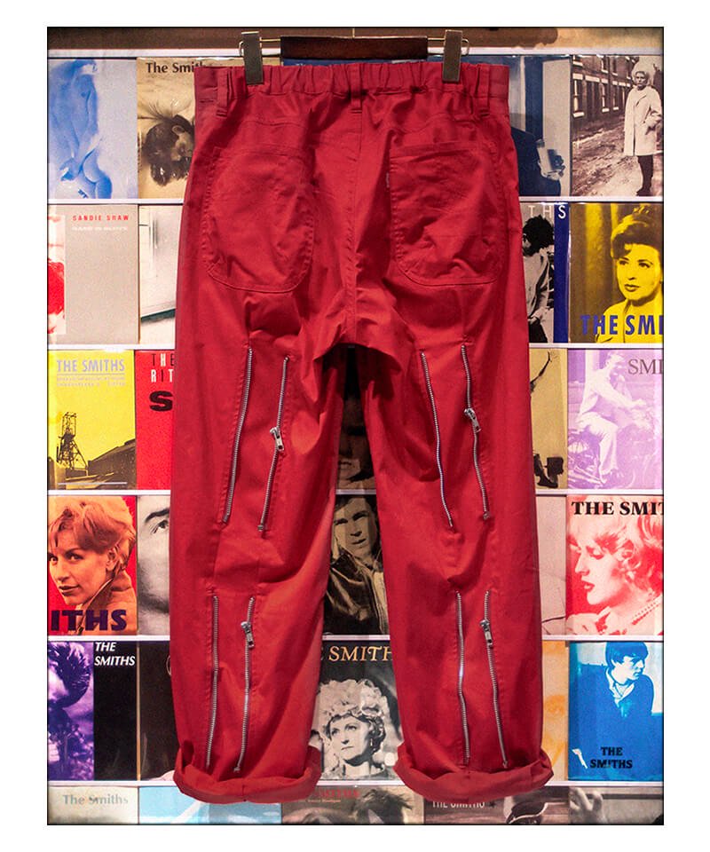 RALEIGH / ꡼RED MOTEL / åɥ⡼ƥ áA.K.A.  BONDAGE TROUSERS (Loose Fit / RED) ʲ5