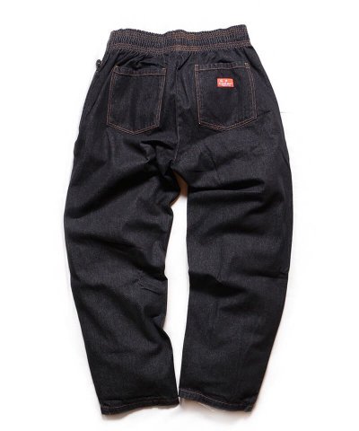 COOKMAN / åޥ / CHEF PANTS SEMIWIDE DENIM (BLACK) 
