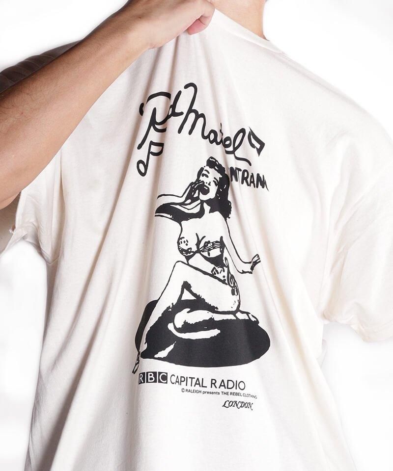 RALEIGH / ラリー（RED MOTEL / レッドモーテル） ｜“PARTY CAT / 浮気なパレットキャット” BOOTLEG T-SHIRTS (ECRU BEIGE)商品画像13