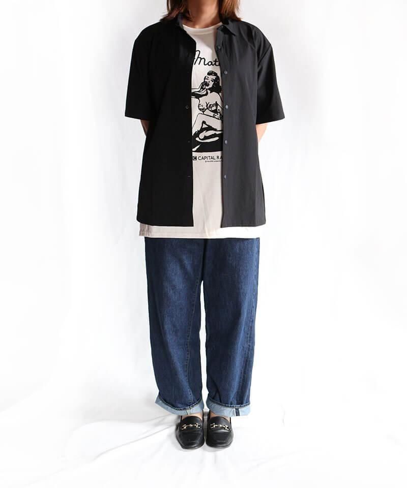 RALEIGH / ラリー（RED MOTEL / レッドモーテル） ｜“PARTY CAT / 浮気なパレットキャット” BOOTLEG T-SHIRTS (ECRU BEIGE)商品画像6