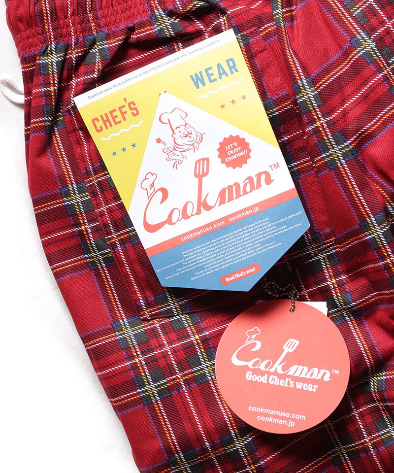 COOKMAN / åޥ CHEF PANTS TARTAN (RED) ʲ7