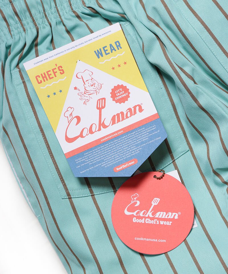 COOKMAN / åޥ CHEF PANTS MINT AND CHOCOLATEPALE BLUE˾ʲ7