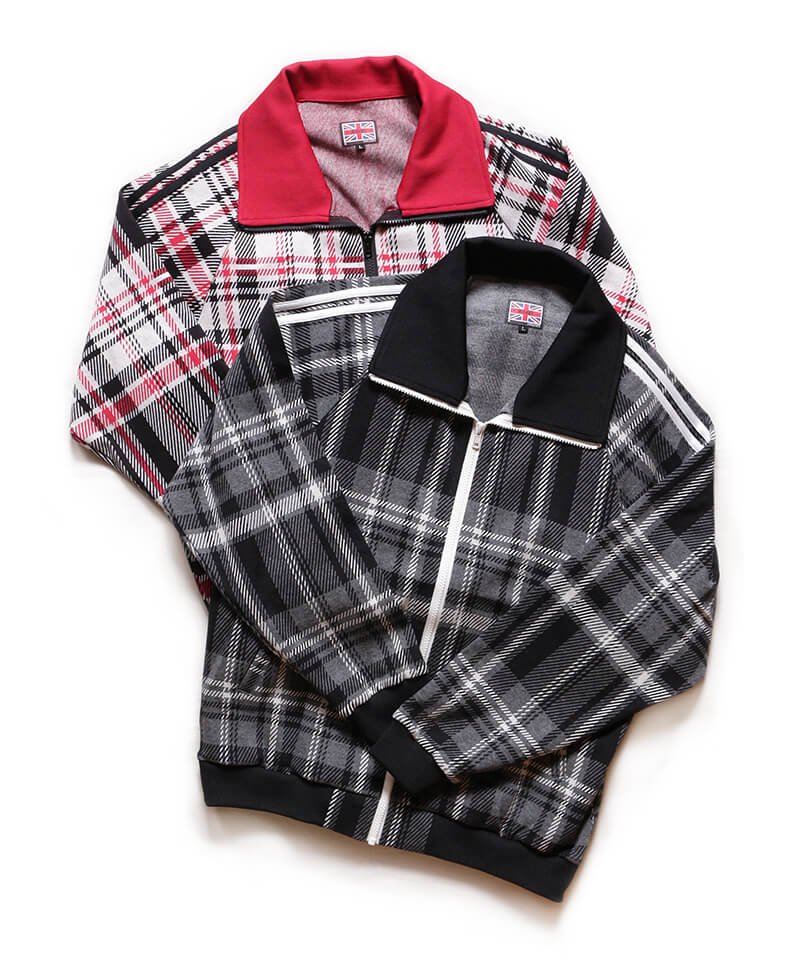 RALEIGH / ꡼RED MOTEL / åɥ⡼ƥ áThe JUBILEE CROWN (Britpop Is Dead) TARTAN CHECK TRACK JACKET (RED)ʲ3