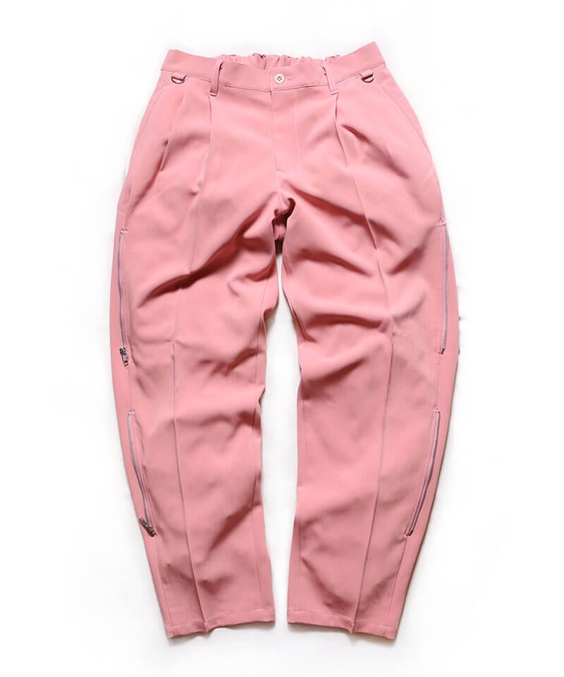 RALEIGH / ꡼RED MOTEL / åɥ⡼ƥ  SPACE RENDEZ-VOUS TWO-TUCK TROUSERS (PINK / Wide Tapered)ʲ