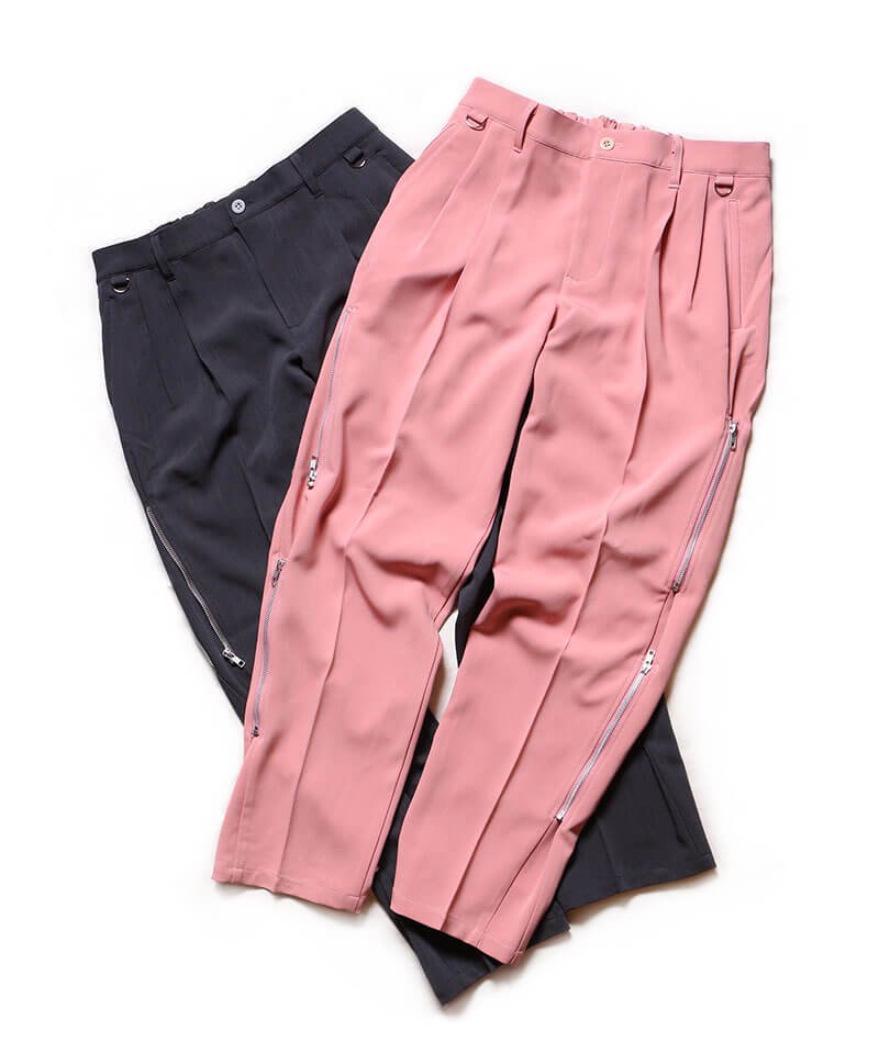 RALEIGH / ꡼RED MOTEL / åɥ⡼ƥ áSPACE RENDEZ-VOUS TWO-TUCK TROUSERS (PINK / Wide Tapered)ʲ3