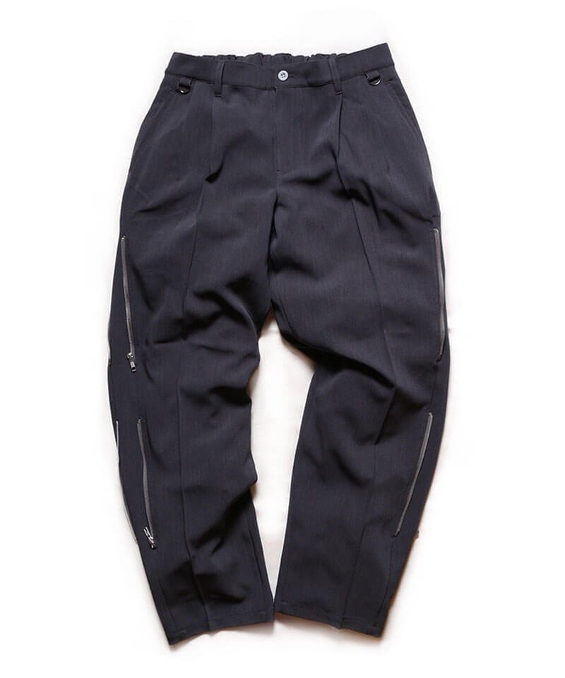 RALEIGH / ꡼RED MOTEL / åɥ⡼ƥ  SPACE RENDEZ-VOUS TWO-TUCK TROUSERS (GRAY / Wide Tapered)ʲ