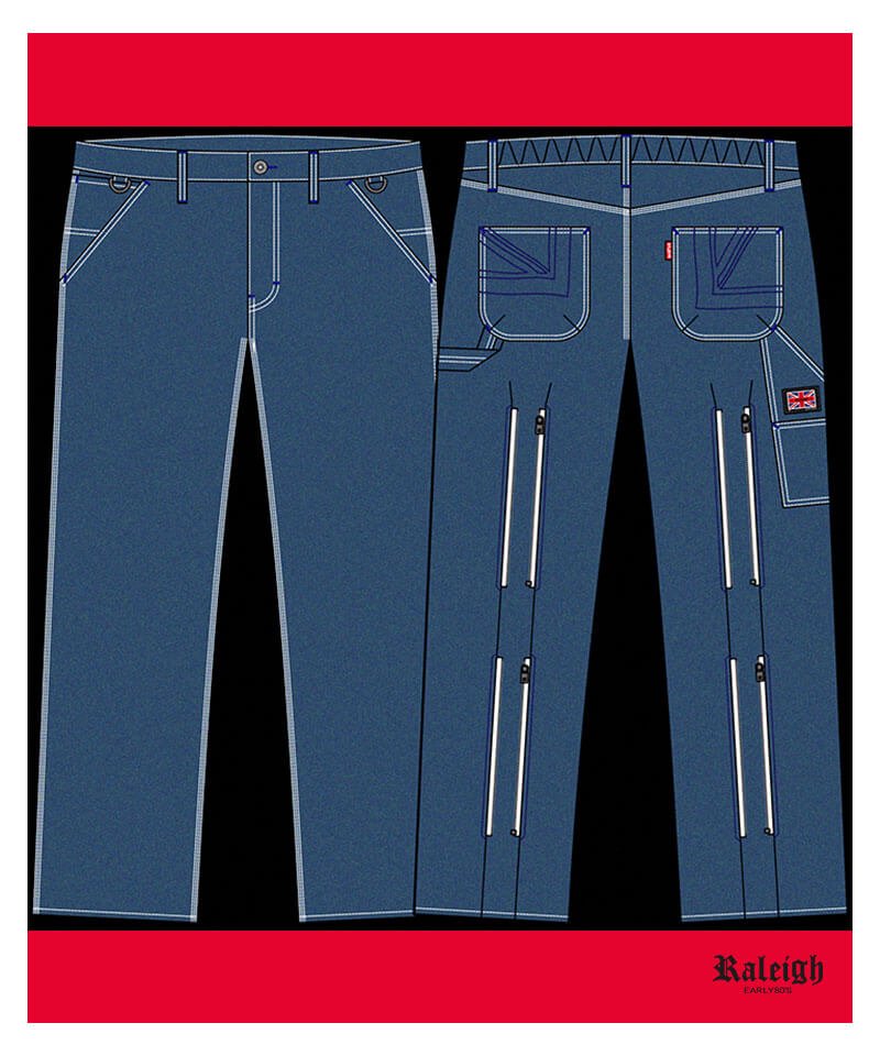 RALEIGH / ꡼RED MOTEL / åɥ⡼ƥ áA.K.A.  BONDAGE PAINTER PANTS (Wide Tapered)ʲ22