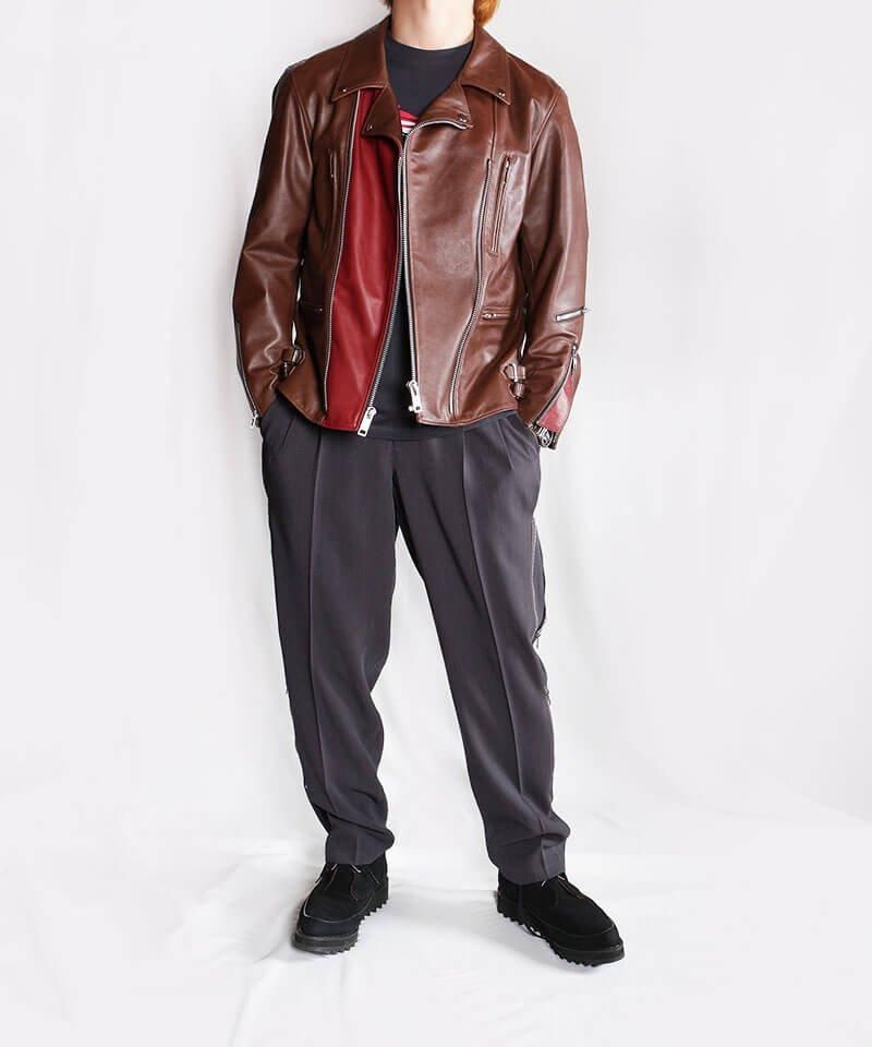 RALEIGH / ꡼RED MOTEL / åɥ⡼ƥ 〜This Is Your Bloody Valentine〜 BICOLOR LEATHER JACKET (RED MOTEL 25th Anniversary Verʲ19