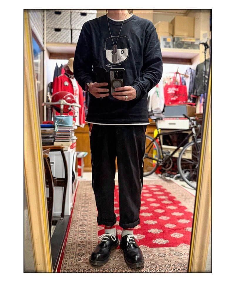 RALEIGH / ꡼RED MOTEL / åɥ⡼ƥ áSPACE RENDEZ-VOUS (part2) TWO-TUCK TROUSERS (BLACK / Wide Tapered)ʲ14