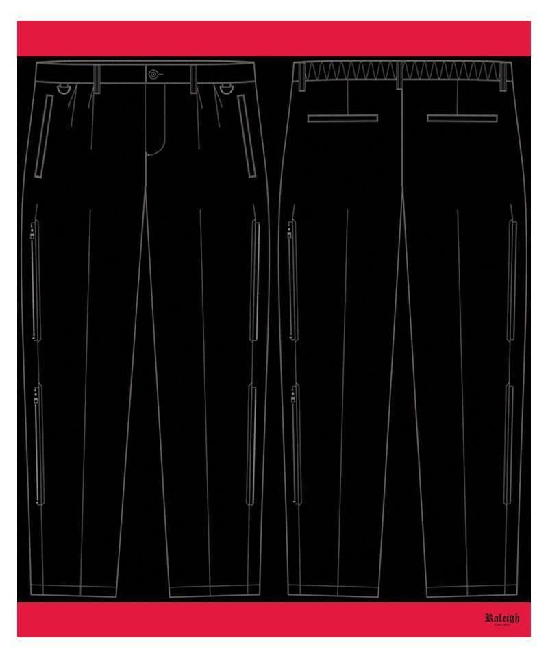 RALEIGH / ꡼RED MOTEL / åɥ⡼ƥ áSPACE RENDEZ-VOUS (part2) TWO-TUCK TROUSERS (BLACK / Wide Tapered)ʲ16