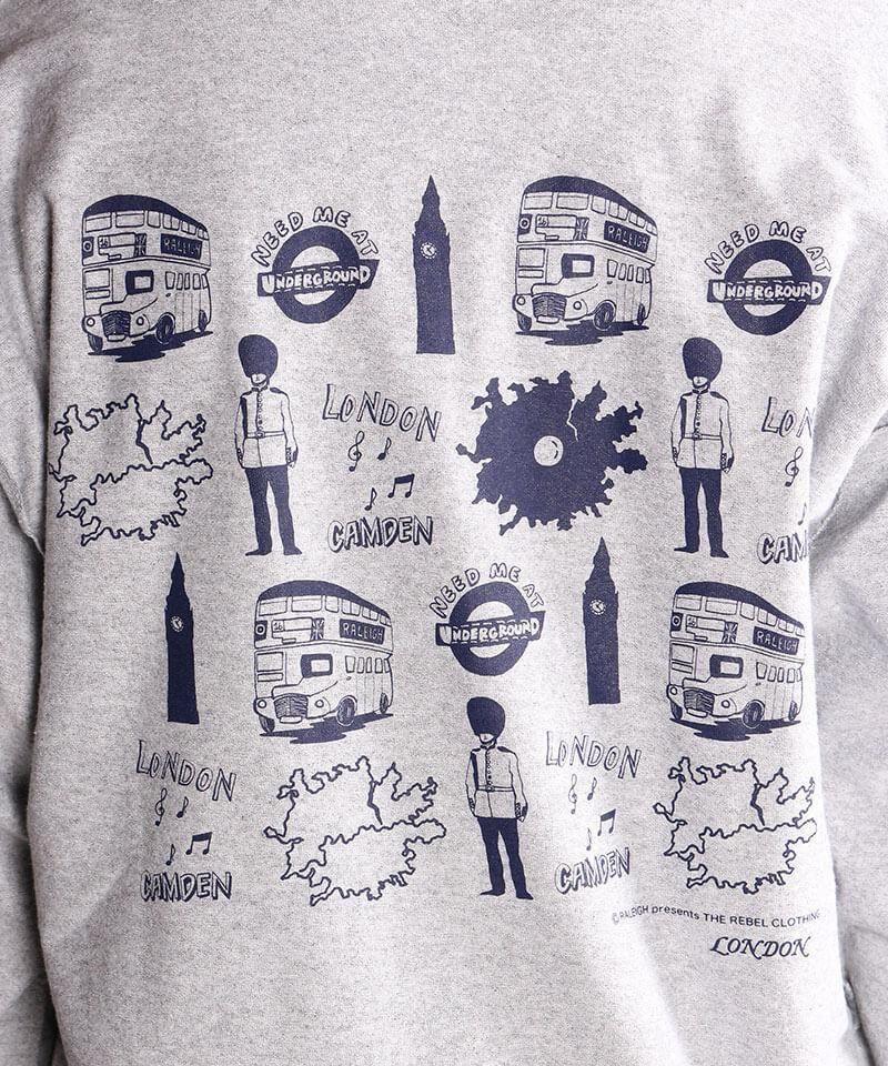 RALEIGH / ꡼RED MOTEL / åɥ⡼ƥ áLONDON SOUVENIR SHOP INSIDE-OUT LAYERED L/S T-SHIRTS (GYxNY)ʲ15