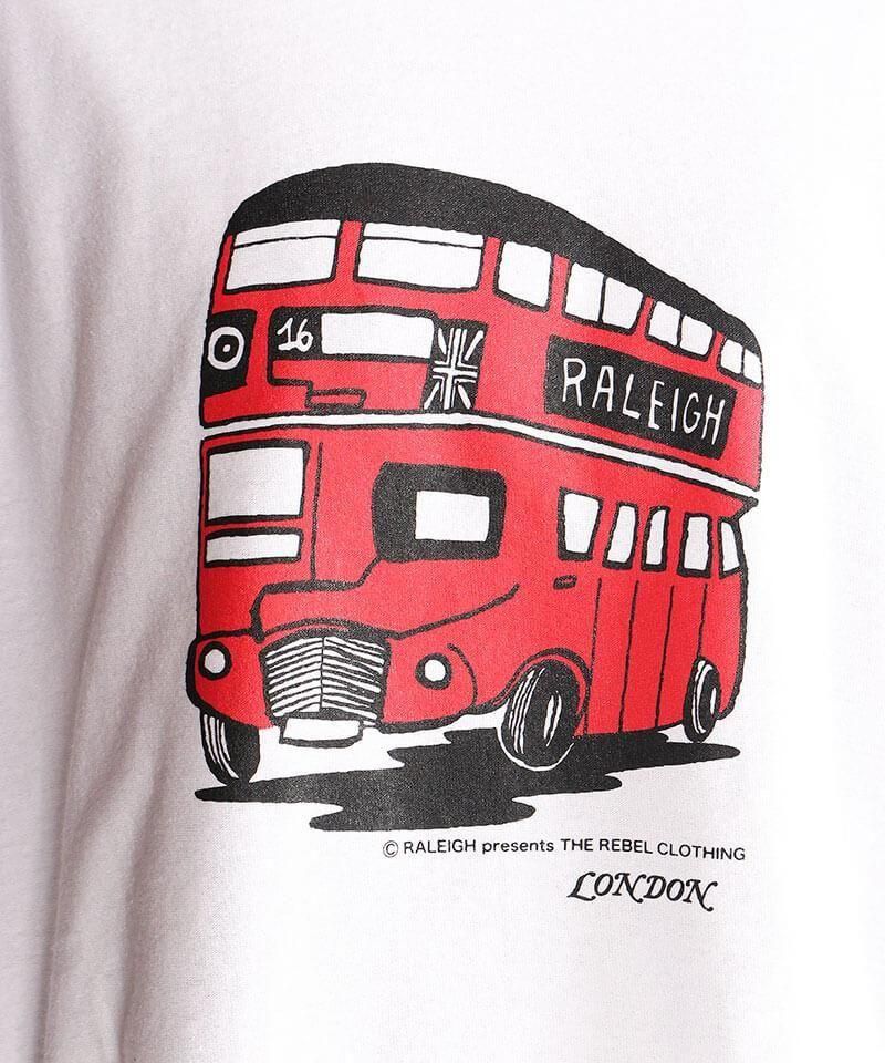 RALEIGH / ꡼RED MOTEL / åɥ⡼ƥ áLONDON SOUVENIR SHOP INSIDE-OUT LAYERED L/S T-SHIRTS (WHITExBLACK)ʲ16