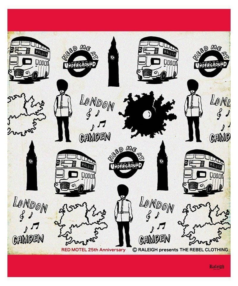 RALEIGH / ꡼RED MOTEL / åɥ⡼ƥ áLONDON SOUVENIR SHOP INSIDE-OUT LAYERED L/S T-SHIRTS (WHITExBLACK)ʲ19