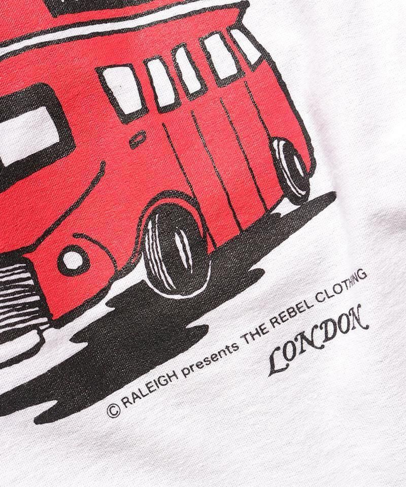RALEIGH / ꡼RED MOTEL / åɥ⡼ƥ áLONDON SOUVENIR SHOP INSIDE-OUT LAYERED L/S T-SHIRTS (WHITExBLACK)ʲ4