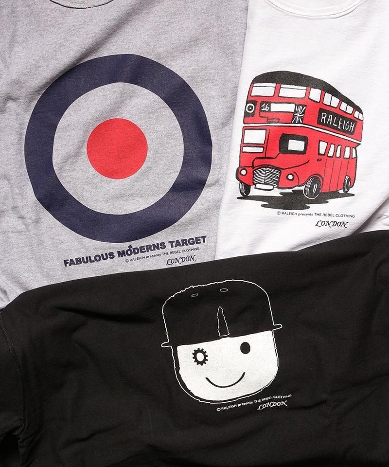 RALEIGH / ꡼RED MOTEL / åɥ⡼ƥ áLONDON SOUVENIR SHOP INSIDE-OUT LAYERED L/S T-SHIRTS (BLACKxWHITE)ʲ12