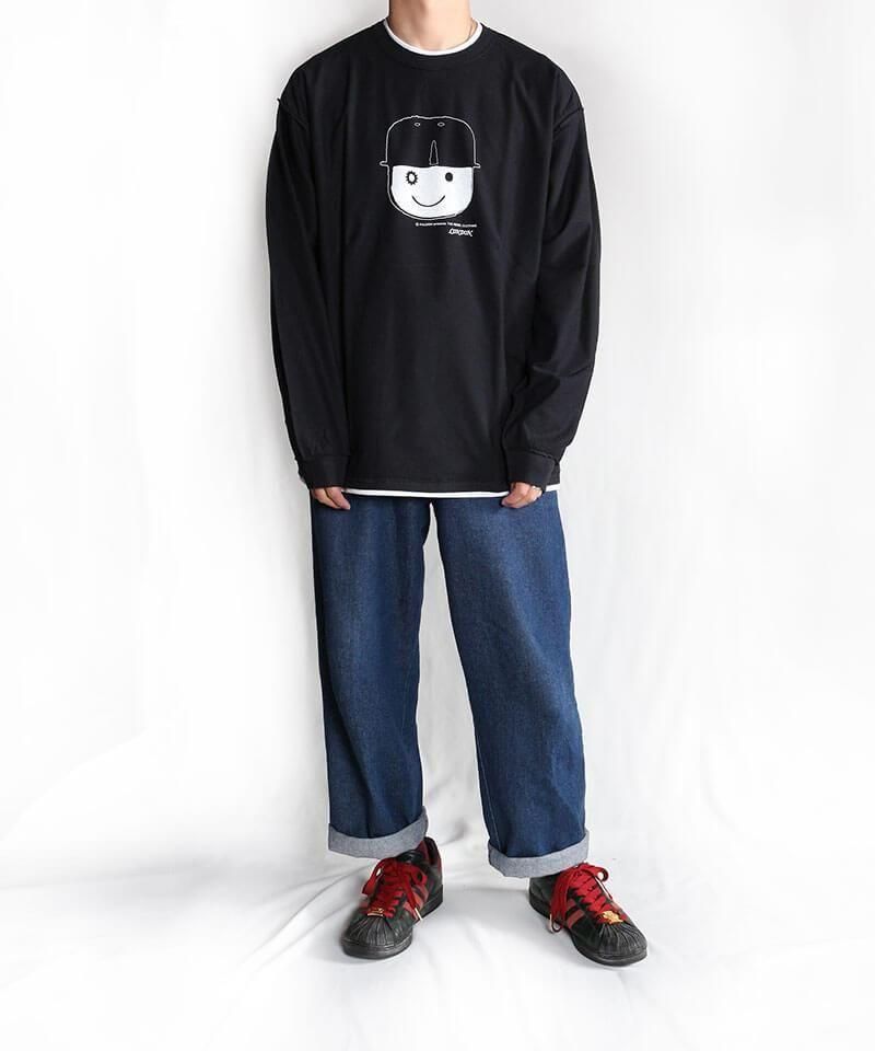 RALEIGH / ꡼RED MOTEL / åɥ⡼ƥ áLONDON SOUVENIR SHOP INSIDE-OUT LAYERED L/S T-SHIRTS (BLACKxWHITE)ʲ13