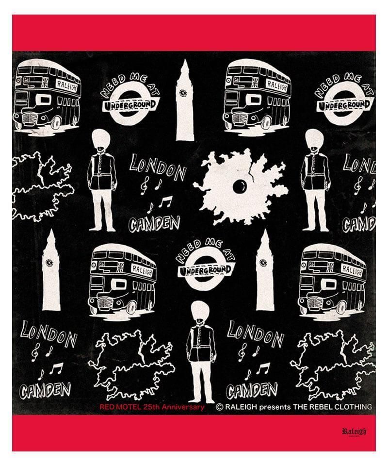 RALEIGH / ꡼RED MOTEL / åɥ⡼ƥ áLONDON SOUVENIR SHOP INSIDE-OUT LAYERED L/S T-SHIRTS (BLACKxWHITE)ʲ19