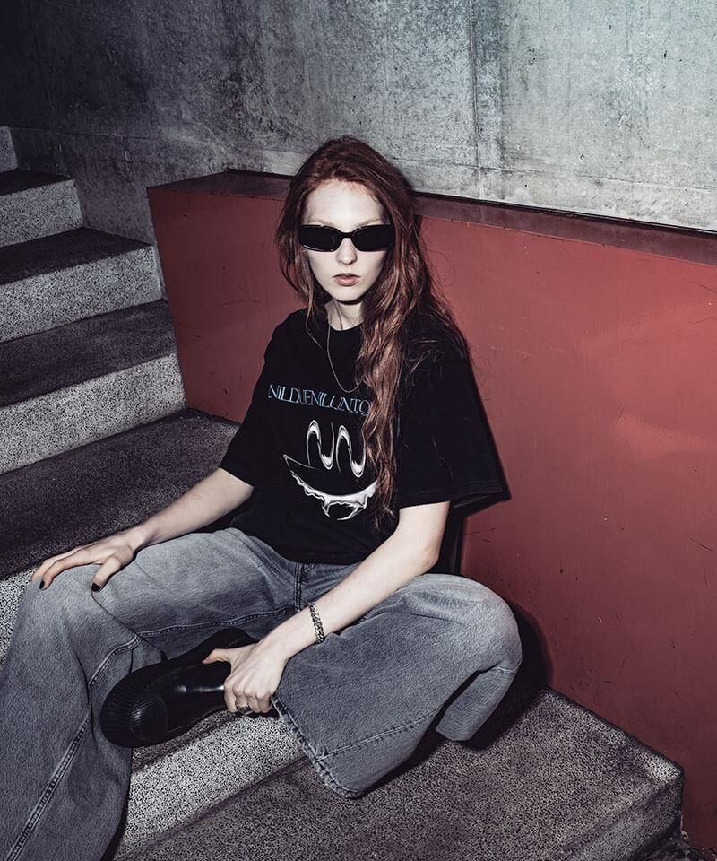 NIL DUE / NIL UN TOKYO / ˥ ǥ奨 / ˥  ȡ硼 FADED ACID SMILE TEEʲ3