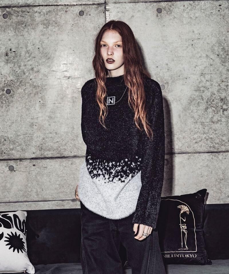 NIL DUE / NIL UN TOKYO / OG GUITAR MODEL SHAGGY KNIT