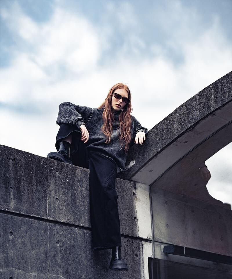 NIL DUE / NIL UN TOKYO / ˥ ǥ奨 / ˥  ȡ硼 FADED BLEACH HOODIE (BLACK)ʲ3