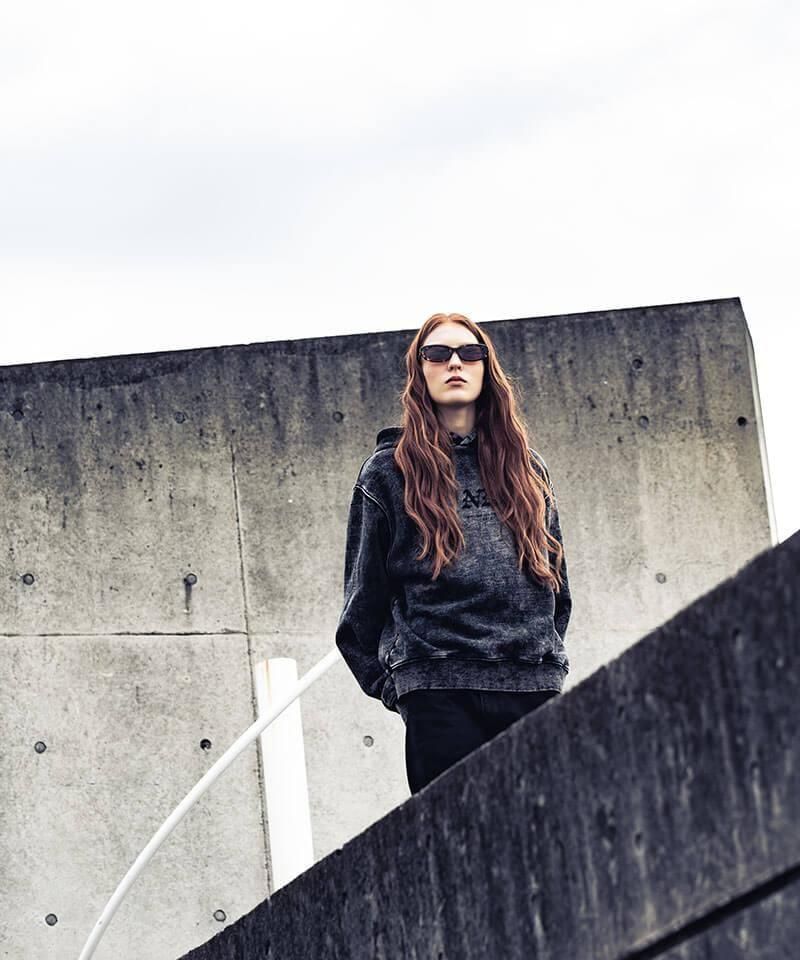 NIL DUE / NIL UN TOKYO / ˥ ǥ奨 / ˥  ȡ硼 FADED BLEACH HOODIE (BLACK)ʲ4