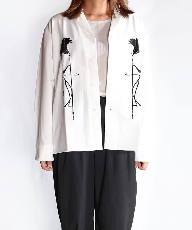 NIL DUE / NIL UN TOKYO / ˥ ǥ奨 / ˥  ȡ硼 EMBROIDERY OC SHIRT (WHITE)ʲ10
