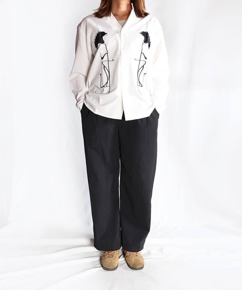 NIL DUE / NIL UN TOKYO / ˥ ǥ奨 / ˥  ȡ硼 EMBROIDERY OC SHIRT (WHITE)ʲ11