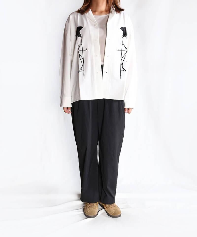 NIL DUE / NIL UN TOKYO / ˥ ǥ奨 / ˥  ȡ硼 EMBROIDERY OC SHIRT (WHITE)ʲ9