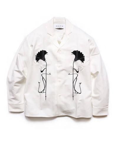 NIL DUE / NIL UN TOKYO / �˥� �ǥ奨 / �˥� ���� �ȡ����硼 / EMBROIDERY OC SHIRT (WHITE)