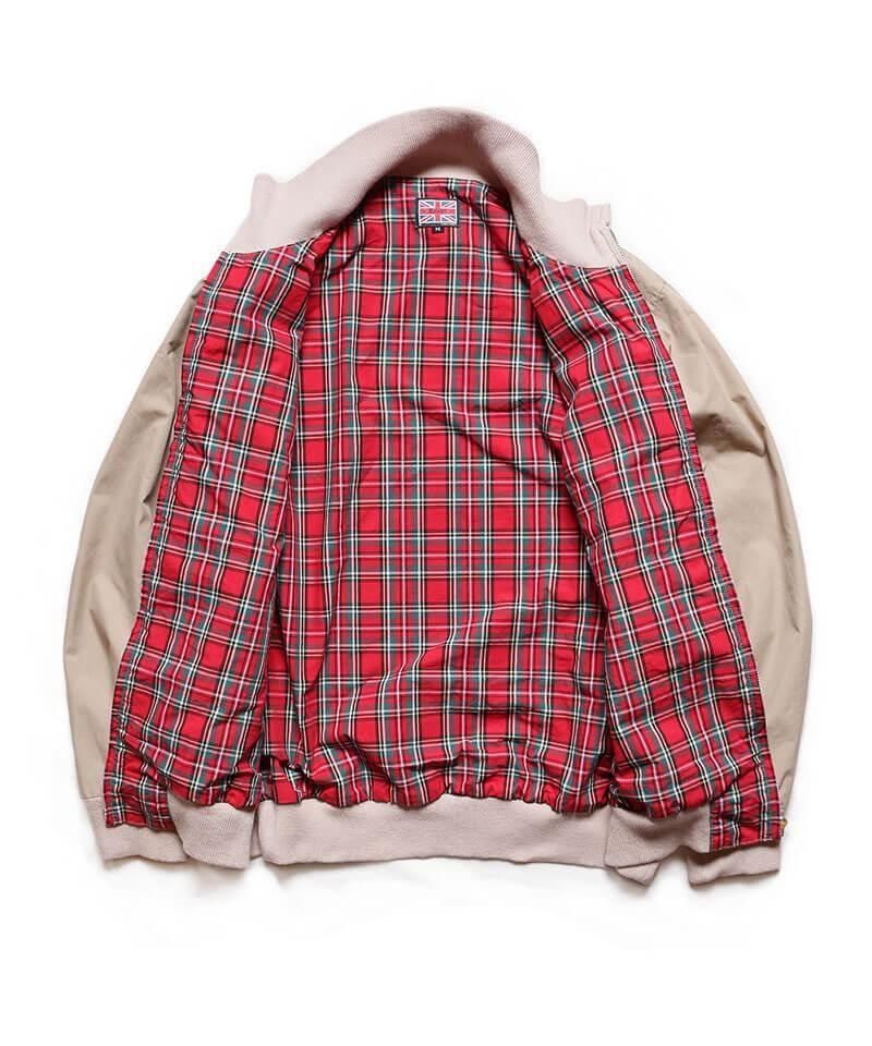 RALEIGH / ꡼RED MOTEL / åɥ⡼ƥ áLa-Dee-Da, La-Dee-Da HARRINGTON JACKET (SAND BEIGE x RED TARTAN)ʲ2