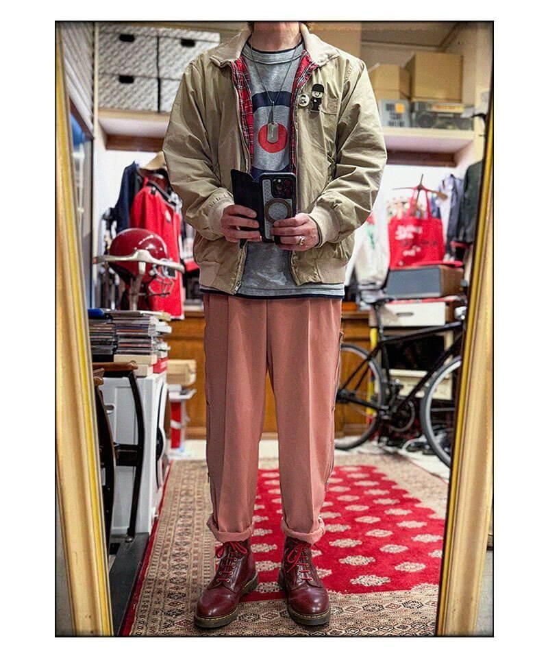 RALEIGH / ꡼RED MOTEL / åɥ⡼ƥ áLa-Dee-Da, La-Dee-Da HARRINGTON JACKET (SAND BEIGE x RED TARTAN)ʲ21