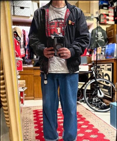 STYLE /  / RALEIGH / La-Dee-Da, La-Dee-Da HARRINGTON JACKET (BLACK x RED TARTAN)