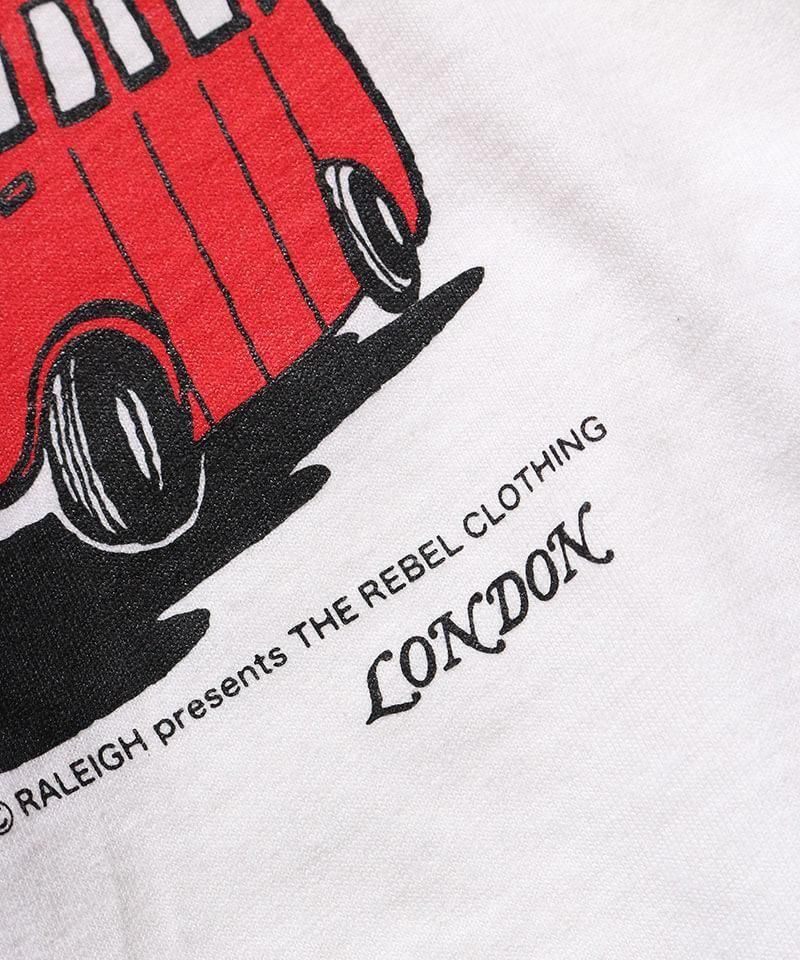 RALEIGH / ꡼RED MOTEL / åɥ⡼ƥ áLONDON SOUVENIR SHOP BOOTLEG T-SHIRTS (LONDONBUS nowhere No.16 / WH)ʲ3
