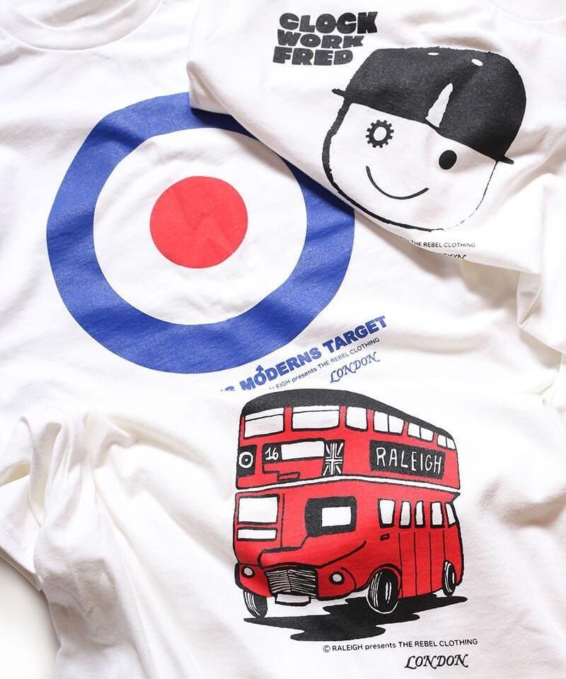 RALEIGH / ꡼RED MOTEL / åɥ⡼ƥ áLONDON SOUVENIR SHOP BOOTLEG T-SHIRTS (LONDONBUS nowhere No.16 / WH)ʲ5