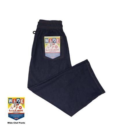 COOKMAN / åޥ / WIDE CHEF PANTS (DENIM NAVY) 