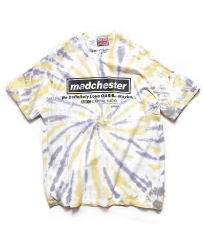 RALEIGH / ラリー（RED MOTEL / レッドモーテル） / “Madchester – RBC Capital Radio” Tie-Dye S/S T-SHIRTS (Loose Fit / YE×GY)