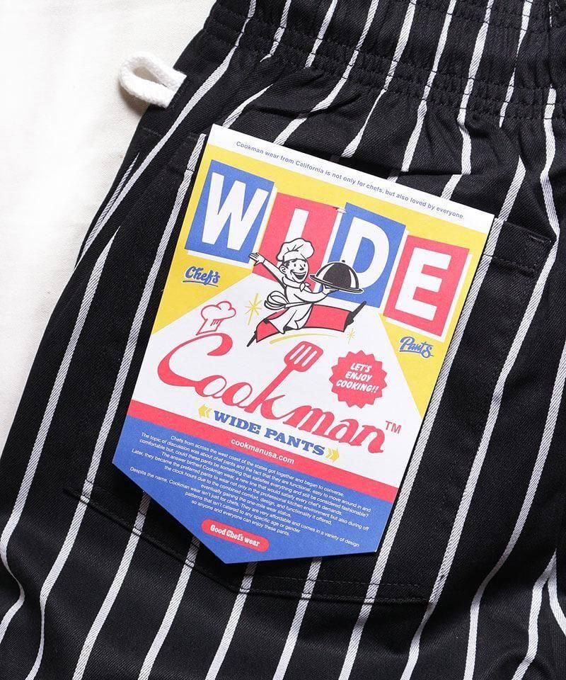 COOKMAN / åޥ WIDE CHEF PANTS (STRIPE BLACK)  
ʲ12