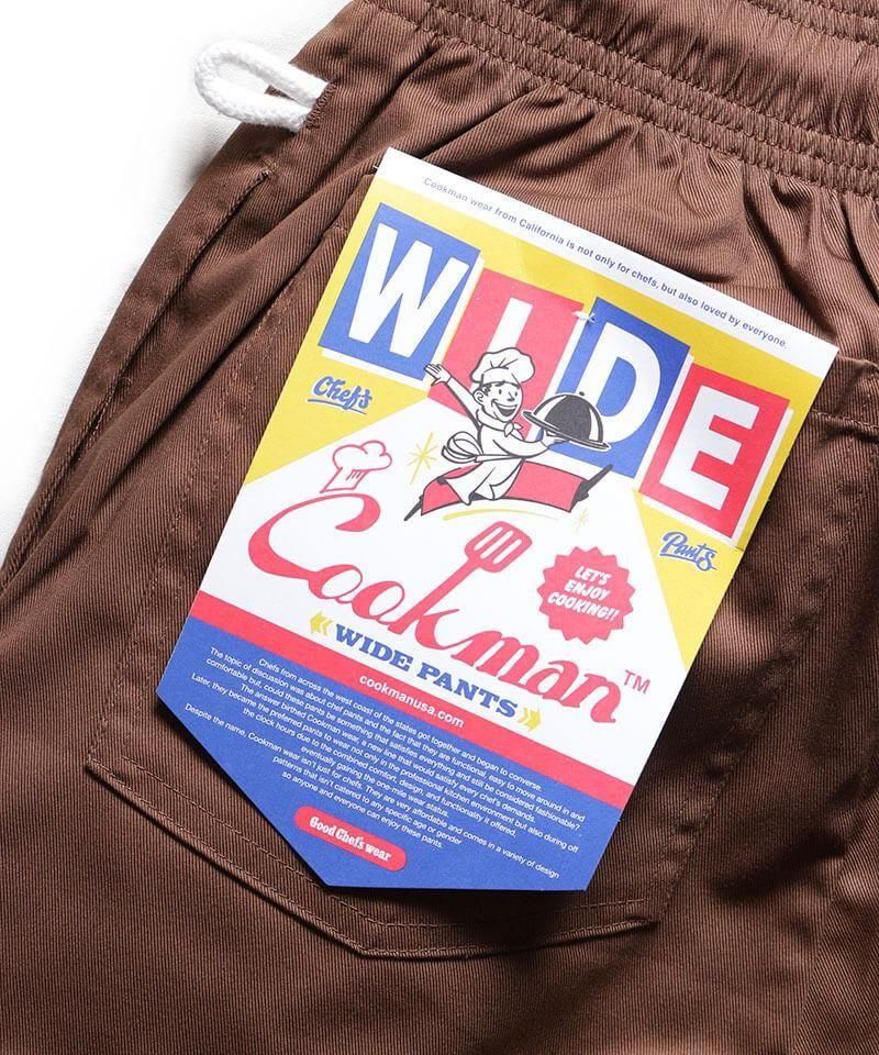COOKMAN / åޥ WIDE CHEF PANTS (CHOCOLATE)  
ʲ12