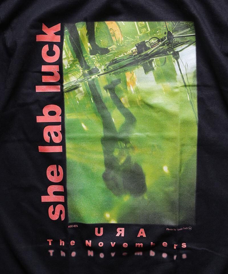 Official Artist Goods / ХTʤ THE NOVEMBERS / MERZ11inch Vinyl Side A she lab luck T-shirt (MERZ-0274 / SIDEMILITIA inc. lim) ʲ1