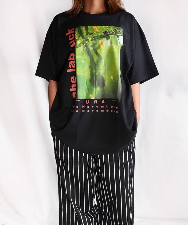 Official Artist Goods / ХTʤ THE NOVEMBERS / MERZ11inch Vinyl Side A she lab luck T-shirt (MERZ-0274 / SIDEMILITIA inc. lim) ʲ12
