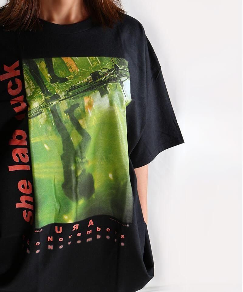 Official Artist Goods / ХTʤ THE NOVEMBERS / MERZ11inch Vinyl Side A she lab luck T-shirt (MERZ-0274 / SIDEMILITIA inc. lim) ʲ13