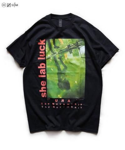 Official Artist Goods / ХTʤ / THE NOVEMBERS / MERZ11inch Vinyl Side A she lab luck T-shirt (MERZ-0274 / SIDEMILITIA inc. lim) 