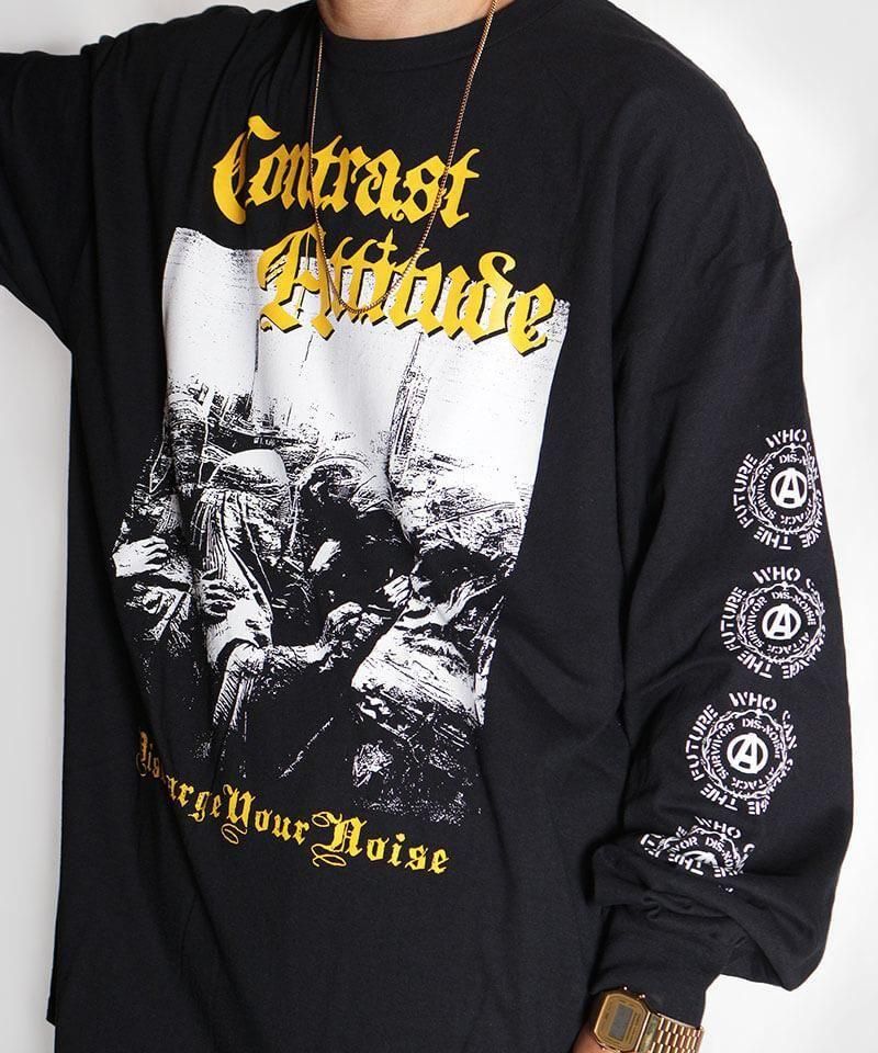 Official Artist Goods / ХTʤ CONTRAST ATTITUDE / DISCHARGE YOUR NOISE Long Sleeve T-shirt (XXL)ʲ12