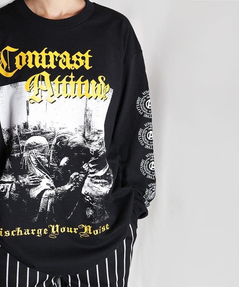 Official Artist Goods / ХTʤ CONTRAST ATTITUDE / DISCHARGE YOUR NOISE Long Sleeve T-shirt (L~XL)ʲ12