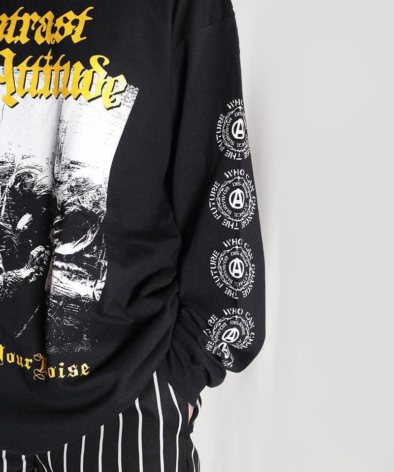 Official Artist Goods / ХTʤ CONTRAST ATTITUDE / DISCHARGE YOUR NOISE Long Sleeve T-shirt (L~XL)ʲ13