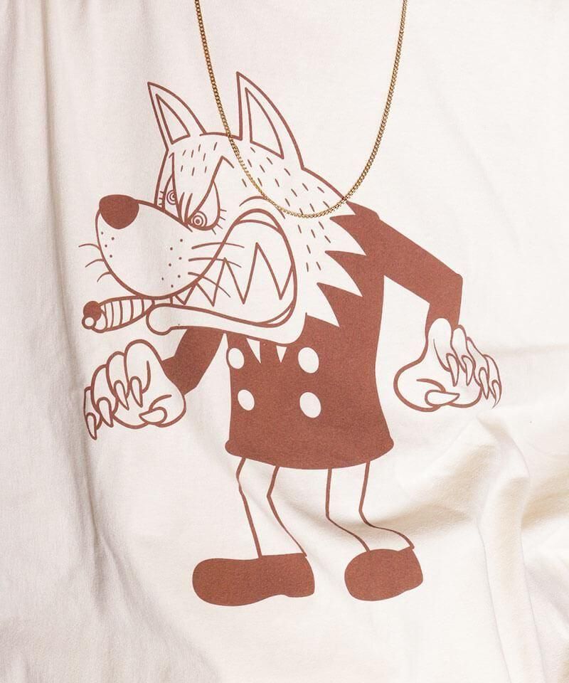 OTHER BRAND / ¾֥ Canary / ʥ꡼LARRY THE WOLF MAN LONG SLEEVE T-SHIRT (VINTAGE NATURAL)ʲ12