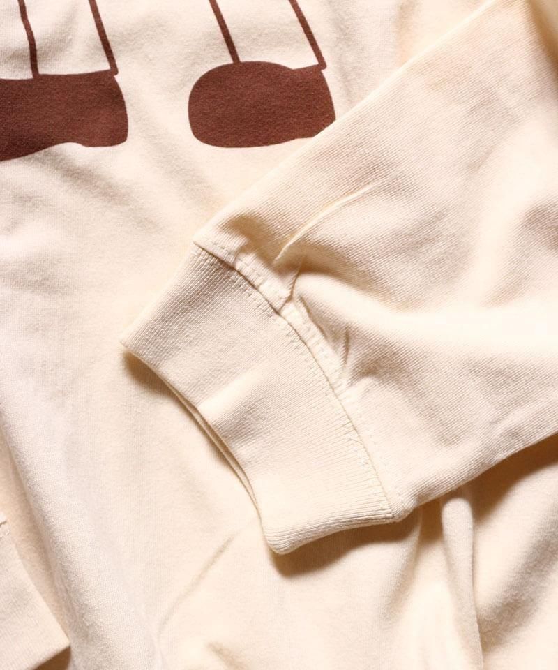 OTHER BRAND / ¾֥ Canary / ʥ꡼LARRY THE WOLF MAN LONG SLEEVE T-SHIRT (VINTAGE NATURAL)ʲ3