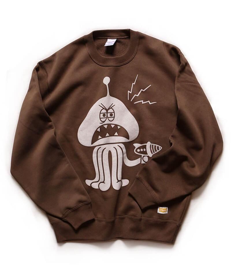 OTHER BRAND / ¾֥  Canary / ʥ꡼MARTIAN JOHNNY CREW NECK SWEAT (DARK BROWN)ʲ