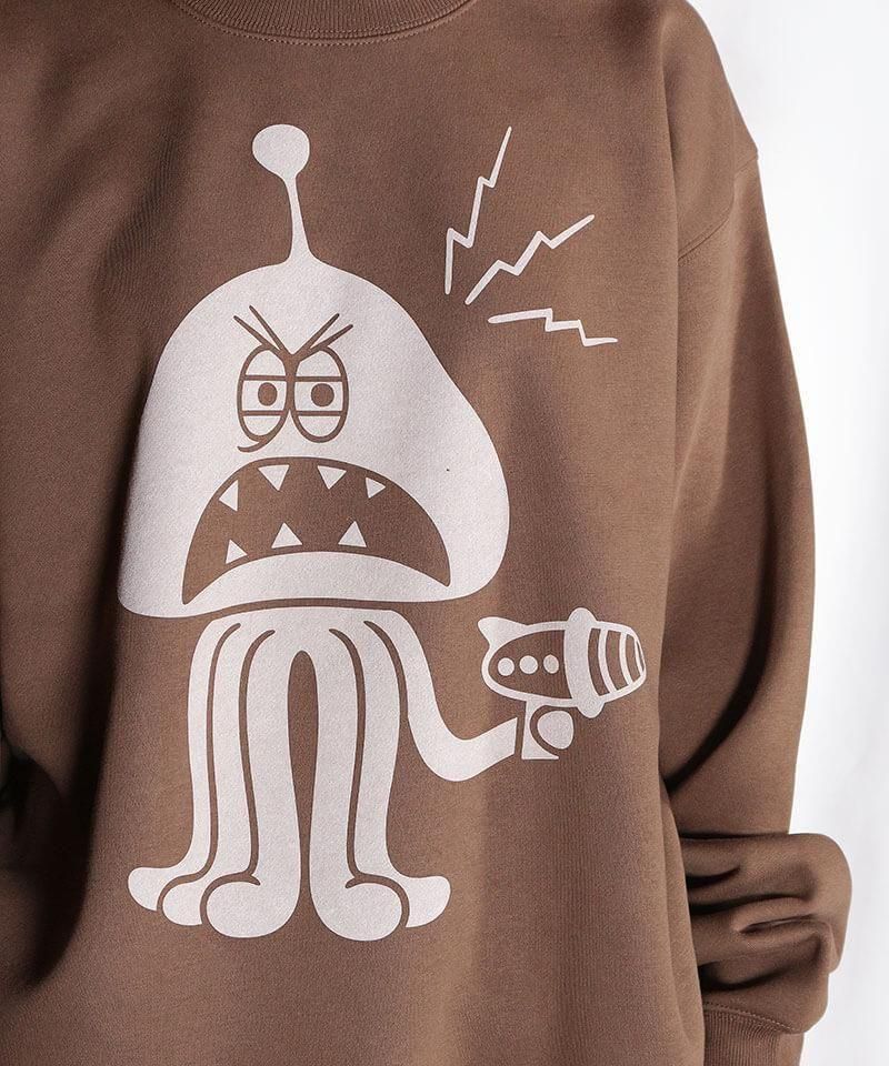 OTHER BRAND / ¾֥ Canary / ʥ꡼MARTIAN JOHNNY CREW NECK SWEAT (DARK BROWN)ʲ12