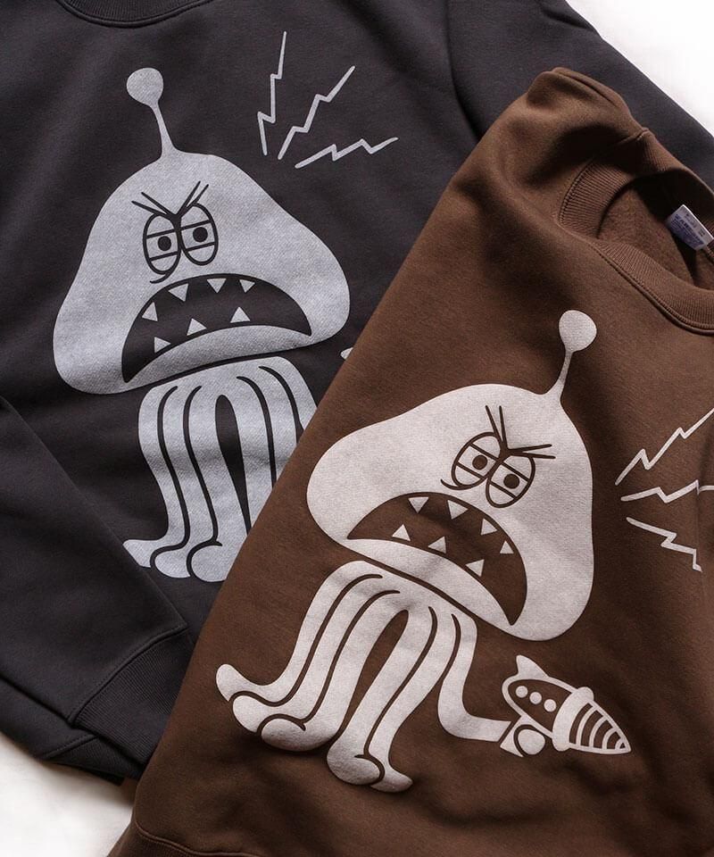 OTHER BRAND / ¾֥ Canary / ʥ꡼MARTIAN JOHNNY CREW NECK SWEAT (DARK BROWN)ʲ6